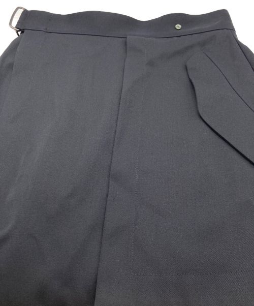 Ujoh（ウジョー）Ujoh (ウジョー) Slit Wrap SKT/スリットラップスカート ネイビー サイズ:2の古着・服飾アイテム