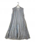 ne quittez pasヌキテパ）の古着「ノースリーブワンピース」｜ブルー