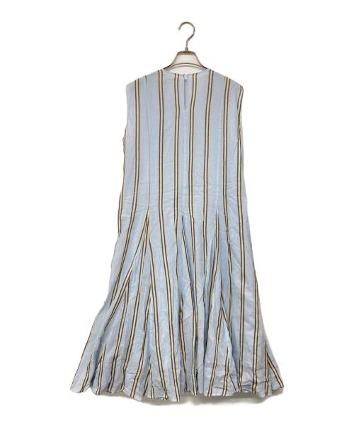 ne quittez pas（ヌキテパ）ne quittez pas (ヌキテパ) ノースリーブワンピース ブルー サイズ:Sの古着・服飾アイテム