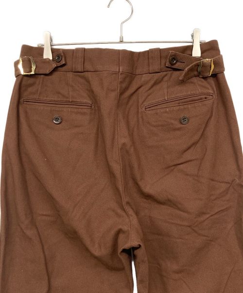 Tangent（タンジェント）Tangent (タンジェント) ハードツイストツイルコットンパンツ ブラウン サイズ:50の古着・服飾アイテム