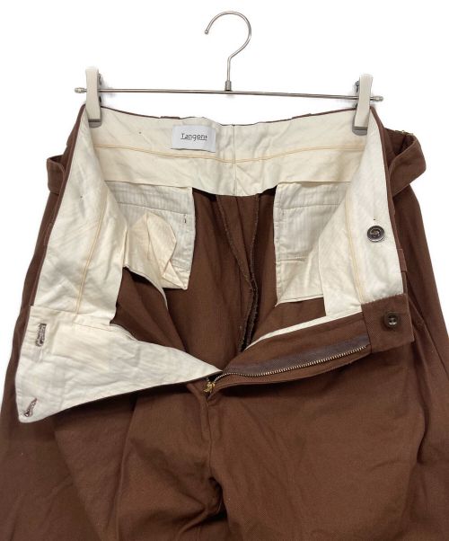 Tangent（タンジェント）Tangent (タンジェント) ハードツイストツイルコットンパンツ ブラウン サイズ:50の古着・服飾アイテム