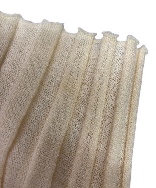 IIROT（イロット）IIROT (イロット) Dry Rib Knit Cardigan/ドライリブニットカーディガン ベージュ サイズ:2の古着・服飾アイテム