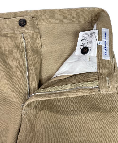 COMME des GARCONS SHIRT（コムデギャルソンシャツ）COMME des GARCONS SHIRT (コムデギャルソンシャツ) Cotton Twill Plain Pants ベージュ サイズ:XSの古着・服飾アイテム