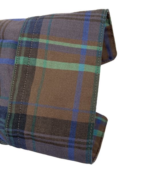 AURALEE（オーラリー）AURALEE (オーラリー) SUPER LIGHT WOOL CHECK ONE-PIECE ブラウン×グリーン サイズ:1の古着・服飾アイテム