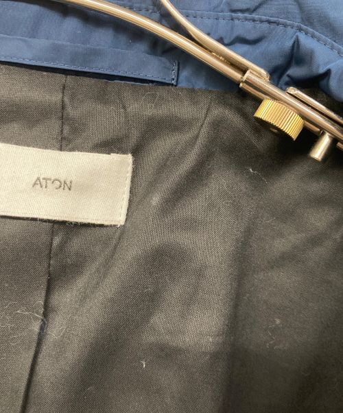 ATON（エイトン）ATON (エイトン) NATURAL DYE NYLON COACH JACKET ブルー サイズ:02の古着・服飾アイテム