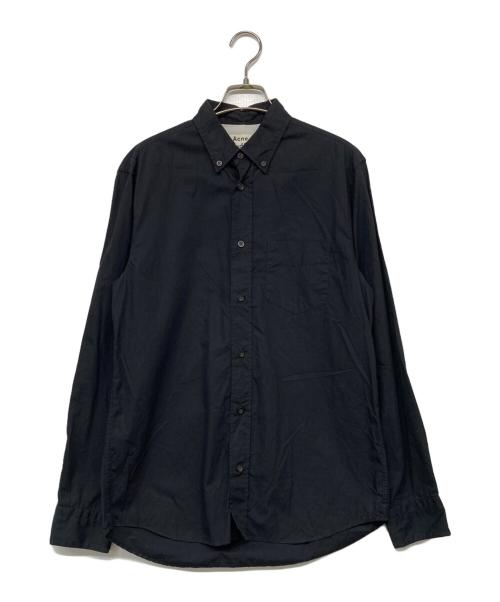 Acne studios（アクネ ストゥディオス）ACNE STUDIOS (アクネ ストゥディオス) ISHERWOOD SOFT POP シャツ ブラック サイズ:46の古着・服飾アイテム