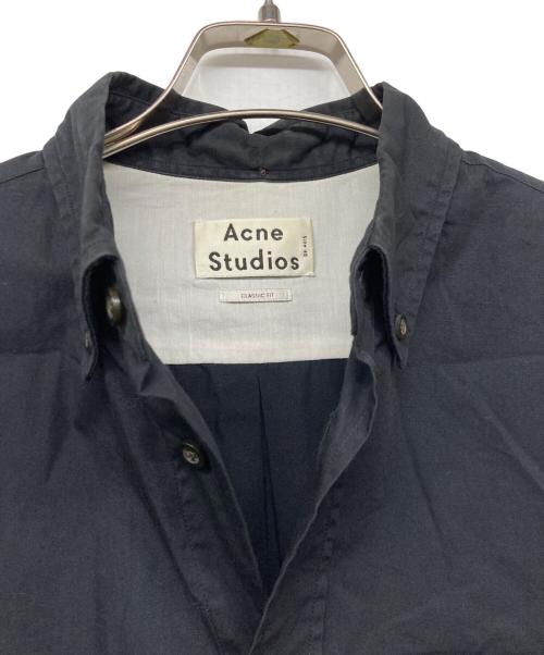 Acne studios（アクネ ストゥディオス）ACNE STUDIOS (アクネ ストゥディオス) ISHERWOOD SOFT POP シャツ ブラック サイズ:46の古着・服飾アイテム