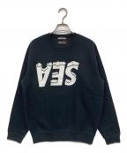 GOD SELECTION XXX×WIND AND SEAゴッドセレクショントリプルエックス×ウィンダンシー）の古着「プリントスウェット」｜ブラック