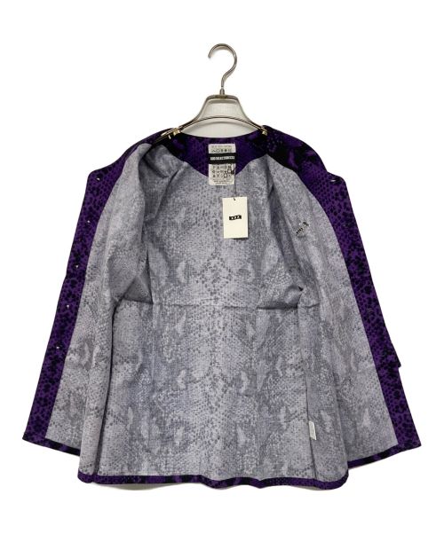 GOD SELECTION XXX（ゴッドセレクショントリプルエックス）GOD SELECTION XXX (ゴッドセレクショントリプルエックス) YOIYOI GION 総柄シャツ パープル サイズ:M 未使用品の古着・服飾アイテム