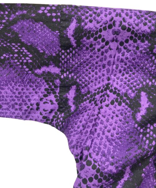 GOD SELECTION XXX（ゴッドセレクショントリプルエックス）GOD SELECTION XXX (ゴッドセレクショントリプルエックス) YOIYOI GION 総柄シャツ パープル サイズ:M 未使用品の古着・服飾アイテム