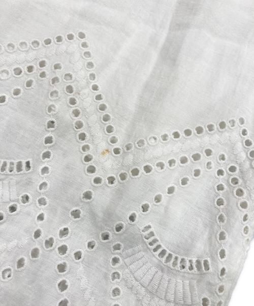 ne quittez pas（ヌキテパ）ne quittez pas (ヌキテパ) リネンオーバーオール ホワイト サイズ:Sの古着・服飾アイテム