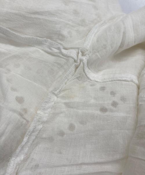 ne quittez pas（ヌキテパ）ne quittez pas (ヌキテパ) リネンオーバーオール ホワイト サイズ:Sの古着・服飾アイテム