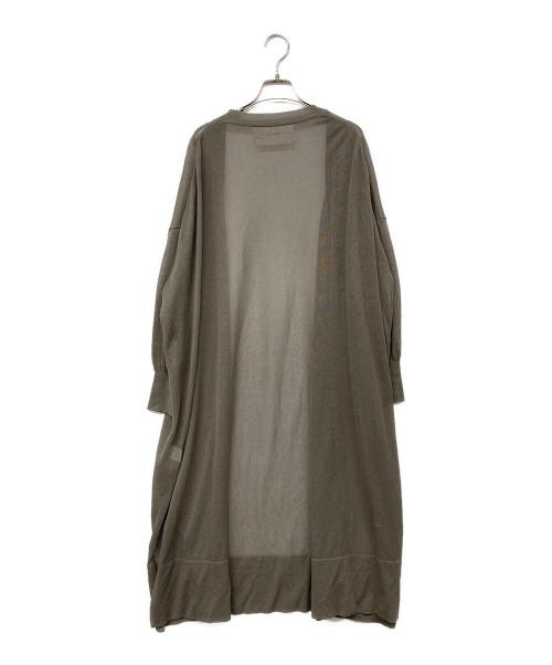 ADAWAS（アダワス）ADAWAS (アダワス) SHEER LONG CARDIGAN シアーロングカーディガン カーキ サイズ:FREEの古着・服飾アイテム