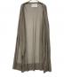 中古・古着 ADAWAS (アダワス) SHEER LONG CARDIGAN シアーロングカーディガン カーキ サイズ:FREE：5000円