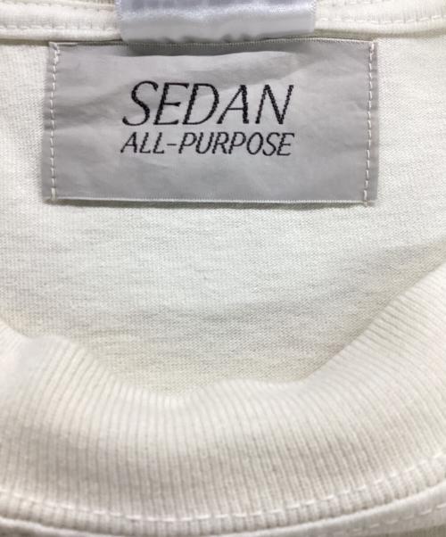 SEDAN ALL-PURPOSE（セダンオールパーパス）SEDAN ALL-PURPOSE (セダンオールパーパス) GARMENT DYED S/S TEE / SAND アイボリー サイズ:XLの古着・服飾アイテム