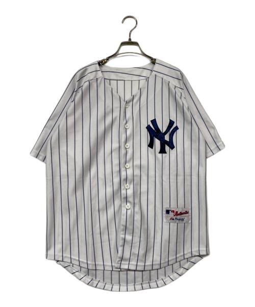 Majestic（マジェスティック）Majestic (マジェスティック) ベースボールシャツ ホワイト サイズ:記載なしの古着・服飾アイテム