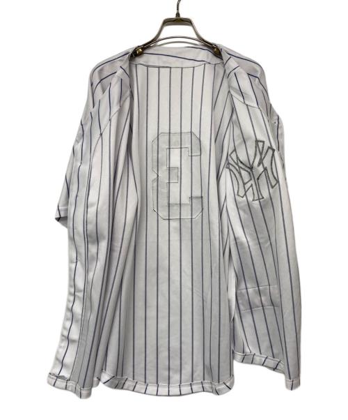 Majestic（マジェスティック）Majestic (マジェスティック) ベースボールシャツ ホワイト サイズ:記載なしの古着・服飾アイテム