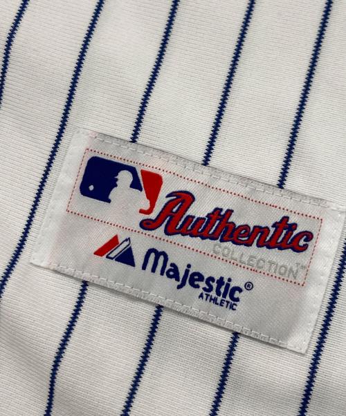 Majestic（マジェスティック）Majestic (マジェスティック) ベースボールシャツ ホワイト サイズ:記載なしの古着・服飾アイテム