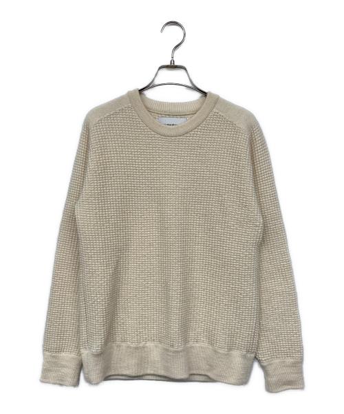 THE INOUE BROTHERS（イノウエブラザーズ）THE INOUE BROTHERS (イノウエブラザーズ) アルパカワッフルニット ベージュ サイズ:Sの古着・服飾アイテム