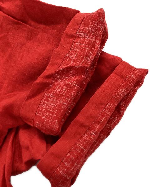 PAPAS（パパス）PAPAS (パパス) アロハシャツ レッド サイズ:Mの古着・服飾アイテム