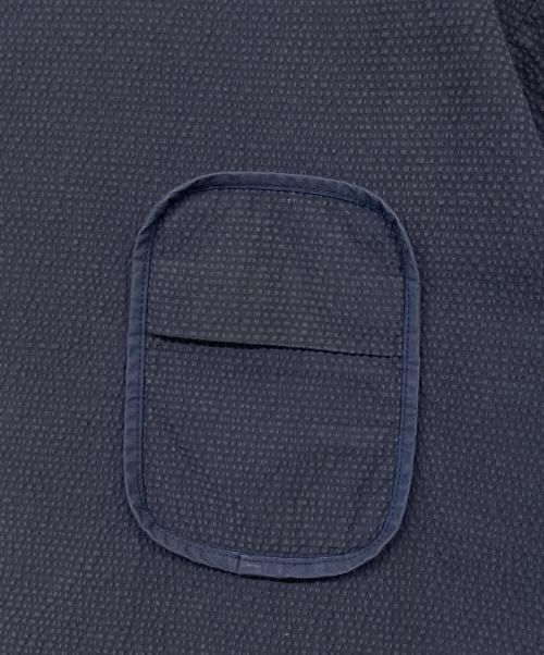 teatora（テアトラ）TEATORA (テアトラ) シアサッカーTシャツ ネイビー サイズ:46の古着・服飾アイテム