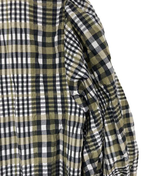 GANNI（ガニー）GANNI (ガニー) チェックブラウス カーキ サイズ:34の古着・服飾アイテム