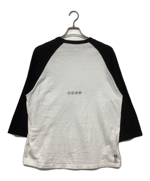 SEQUEL（シークエル）SEQUEL (シークエル) ラグランカットソー ホワイト×ブラック サイズ:Sの古着・服飾アイテム