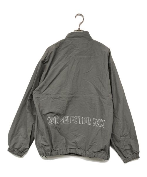 GOD SELECTION XXX（ゴッドセレクショントリプルエックス）GOD SELECTION XXX (ゴッドセレクショントリプルエックス) ナイロンハーフジッププルオーバー グレー サイズ:Mの古着・服飾アイテム