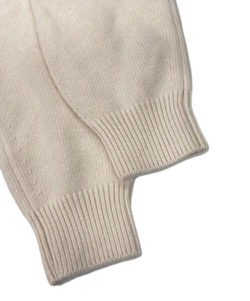 HER LIP TO（ハーリップトゥ）HER LIP TO (ハーリップトゥ) Big Collar Knit Top アイボリー サイズ:F 未使用品の古着・服飾アイテム