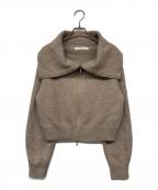 HER LIP TOハーリップトゥ）の古着「Big Collar Knit Top」｜ベージュ