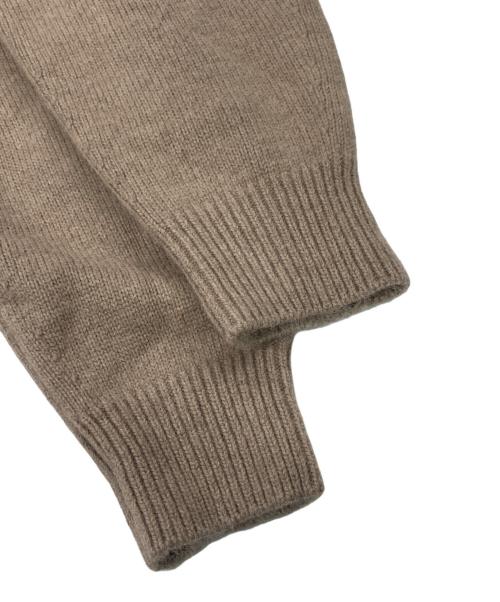 HER LIP TO（ハーリップトゥ）HER LIP TO (ハーリップトゥ) Big Collar Knit Top ベージュ サイズ:Fの古着・服飾アイテム