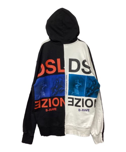 DIESEL（ディーゼル）DIESEL (ディーゼル) プルオーバーパーカー ホワイト×ブラック サイズ:XXLの古着・服飾アイテム