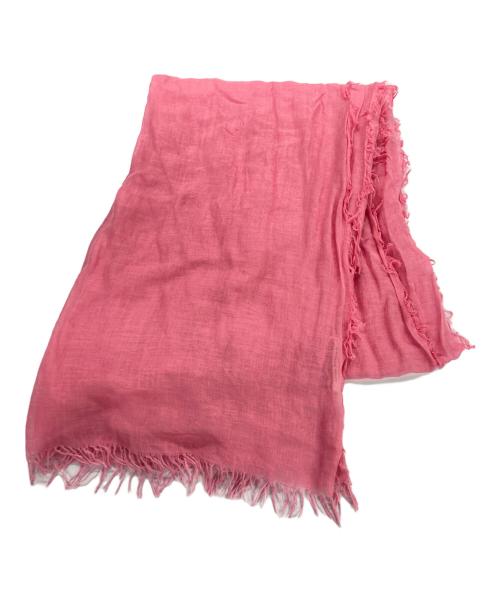 ASAUCE MELER（アソースメレ）ASAUCE MELER (アソースメレ) レーヨンリネンシルクストール ピンクの古着・服飾アイテム