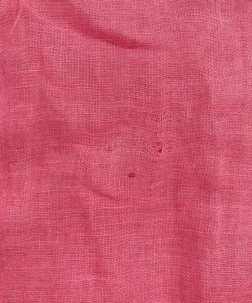 ASAUCE MELER（アソースメレ）ASAUCE MELER (アソースメレ) レーヨンリネンシルクストール ピンクの古着・服飾アイテム