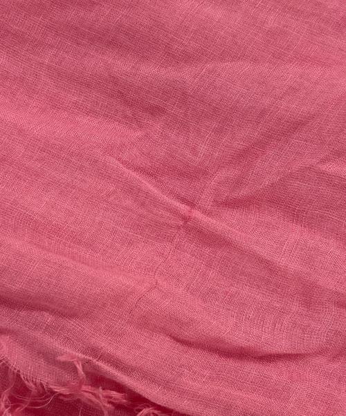 ASAUCE MELER（アソースメレ）ASAUCE MELER (アソースメレ) レーヨンリネンシルクストール ピンクの古着・服飾アイテム