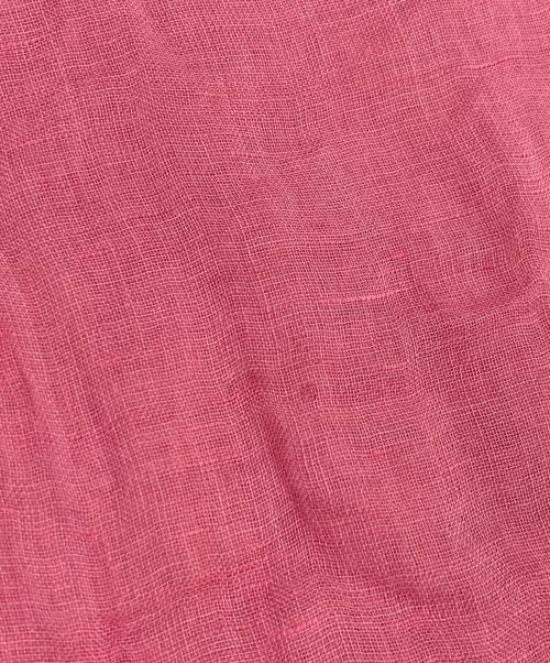 ASAUCE MELER（アソースメレ）ASAUCE MELER (アソースメレ) レーヨンリネンシルクストール ピンクの古着・服飾アイテム