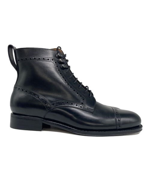 Jalan Sriwijaya（ジャランスリウァヤ）Jalan Sriwijaya (ジャランスリウァヤ) レースアップブーツ ブラック サイズ:4の古着・服飾アイテム