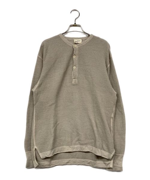 45R（フォーティファイブ・アール）45R (フォーティーファイブアール) USモーワッフルの908ニットソーヘンリー グレー サイズ:3の古着・服飾アイテム