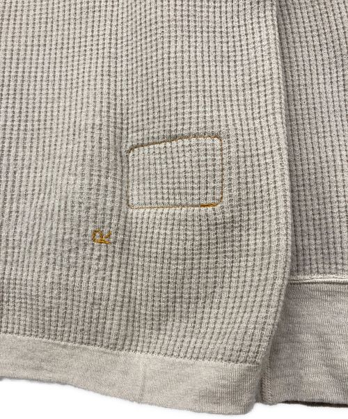 45R（フォーティファイブ・アール）45R (フォーティーファイブアール) USモーワッフルの908ニットソーヘンリー グレー サイズ:3の古着・服飾アイテム