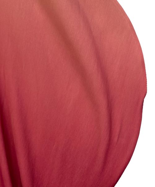 PLEATS PLEASE（プリーツプリーズ）PLEATS PLEASE (プリーツプリーズ) グラデーションバルーンプリーツカットソー レッド サイズ:記載なしの古着・服飾アイテム