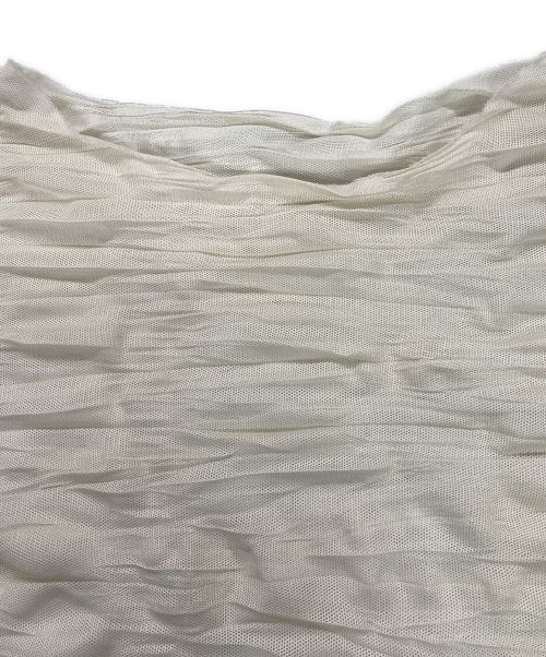 me ISSEY MIYAKE（ミーイッセイ ミヤケ）me ISSEY MIYAKE (ミーイッセイ ミヤケ) ノースリーブカットソー アイボリー サイズ:記載なしの古着・服飾アイテム