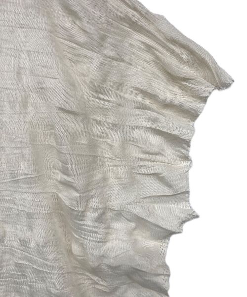 me ISSEY MIYAKE（ミーイッセイ ミヤケ）me ISSEY MIYAKE (ミーイッセイ ミヤケ) ノースリーブカットソー アイボリー サイズ:記載なしの古着・服飾アイテム