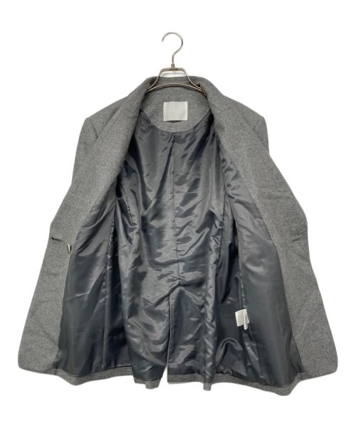 Mame Kurogouchi（マメクロゴウチ）Mame Kurogouchi (マメクロゴウチ) Wool Flannel Oversized Double Breasted Jacket グレー サイズ:2 未使用品の古着・服飾アイテム