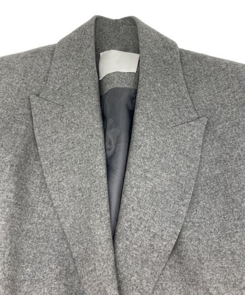 Mame Kurogouchi（マメクロゴウチ）Mame Kurogouchi (マメクロゴウチ) Wool Flannel Oversized Double Breasted Jacket グレー サイズ:2 未使用品の古着・服飾アイテム