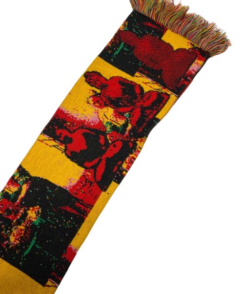 MONTMARTRE NEW YORK（モンマルトル ニューヨーク）Montmartre New York (モンマルトル ニューヨーク) Montmartre New York Burning Scarf イエローの古着・服飾アイテム