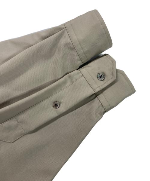 ticca（ティッカ）ticca (ティッカ) ウォッシャブルウールスタンドシャツワンピース ベージュ サイズ:Fの古着・服飾アイテム