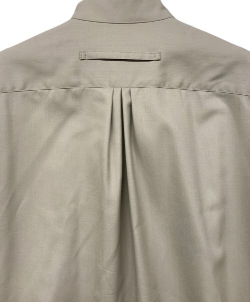 ticca（ティッカ）ticca (ティッカ) ウォッシャブルウールスタンドシャツワンピース ベージュ サイズ:Fの古着・服飾アイテム