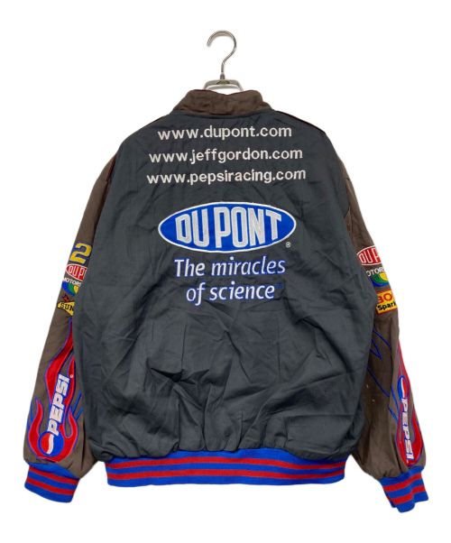 JH Design（ジェイエイチデザイン）JH Design (ジェイエイチデザイン) レーシングジャケット ブラウン サイズ:Lの古着・服飾アイテム