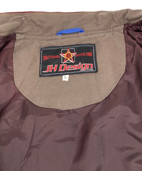 JH Design（ジェイエイチデザイン）JH Design (ジェイエイチデザイン) レーシングジャケット ブラウン サイズ:Lの古着・服飾アイテム