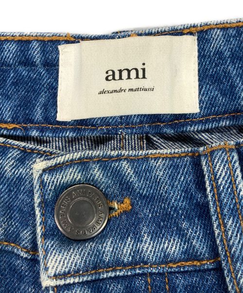 AMI Alexandre Mattiussi（アミアレクサンドルマテュッシ）AMI Alexandre Mattiussi (アミ アレクサンドル マテュッシ) テーパードフィット デニム インディゴ サイズ:71cm (W28)の古着・服飾アイテム
